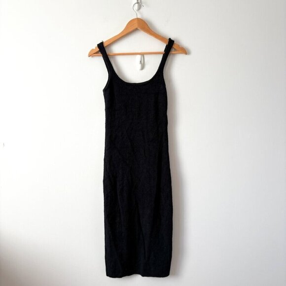 Aritzia Wilfred Free Hush Knit Tank Dress Black Size Small - Picture 7 of 9